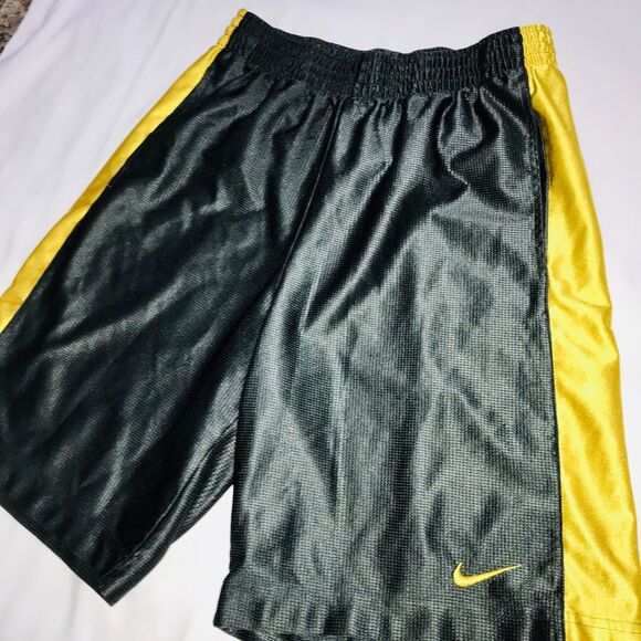 Nike Vintage Rare Dazzle Basketball Shorts Gray Gold Yellow Silky Satin Soft Med - Picture 6 of 12